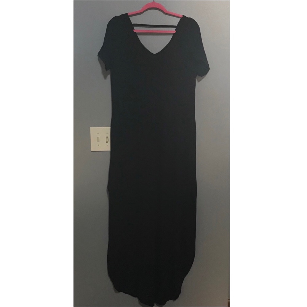 Black maxi dress